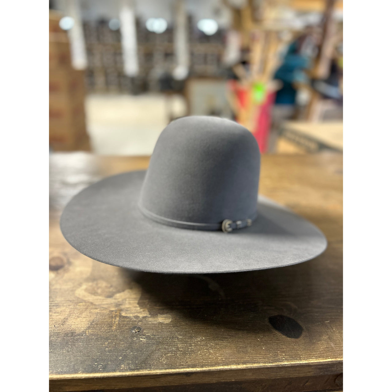 Rodeo King 30X Open Crown Felt Western Hat - Slate