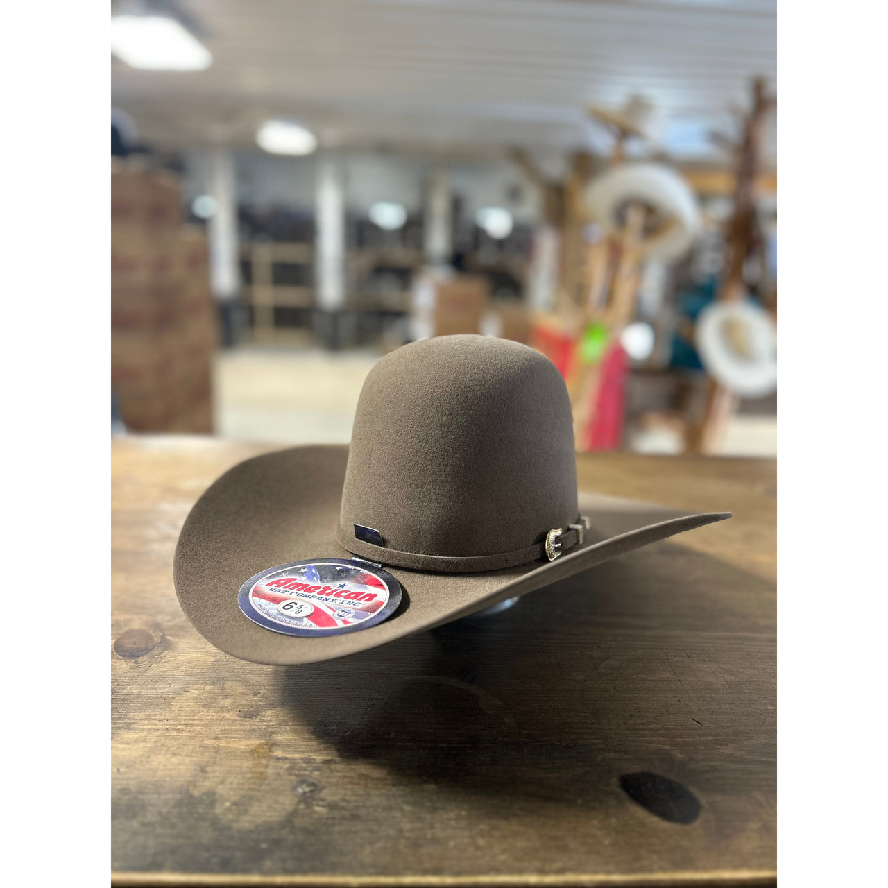 American Hat Co 10X Open Crown Felt Western Hat - Pecan