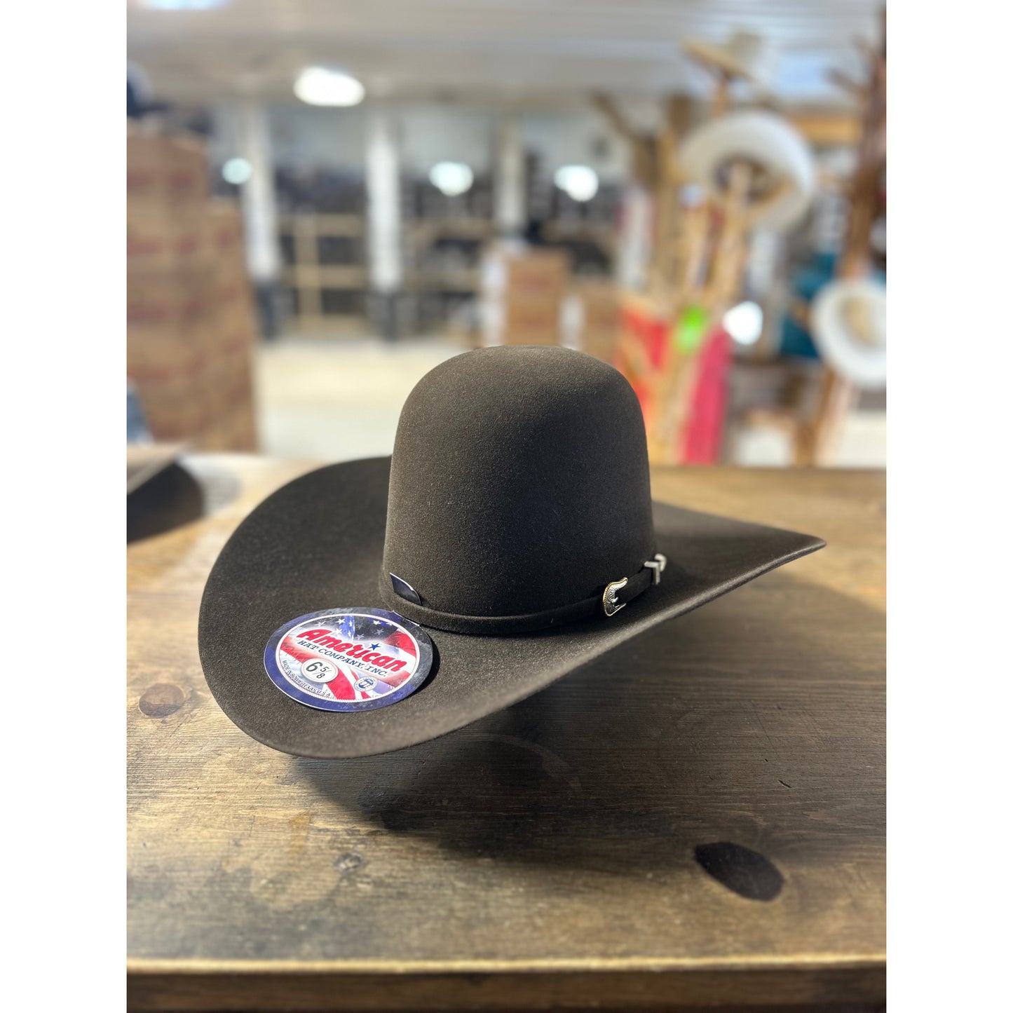 American Hat Co 10X Open Crown Felt Western Hat - Chocolate