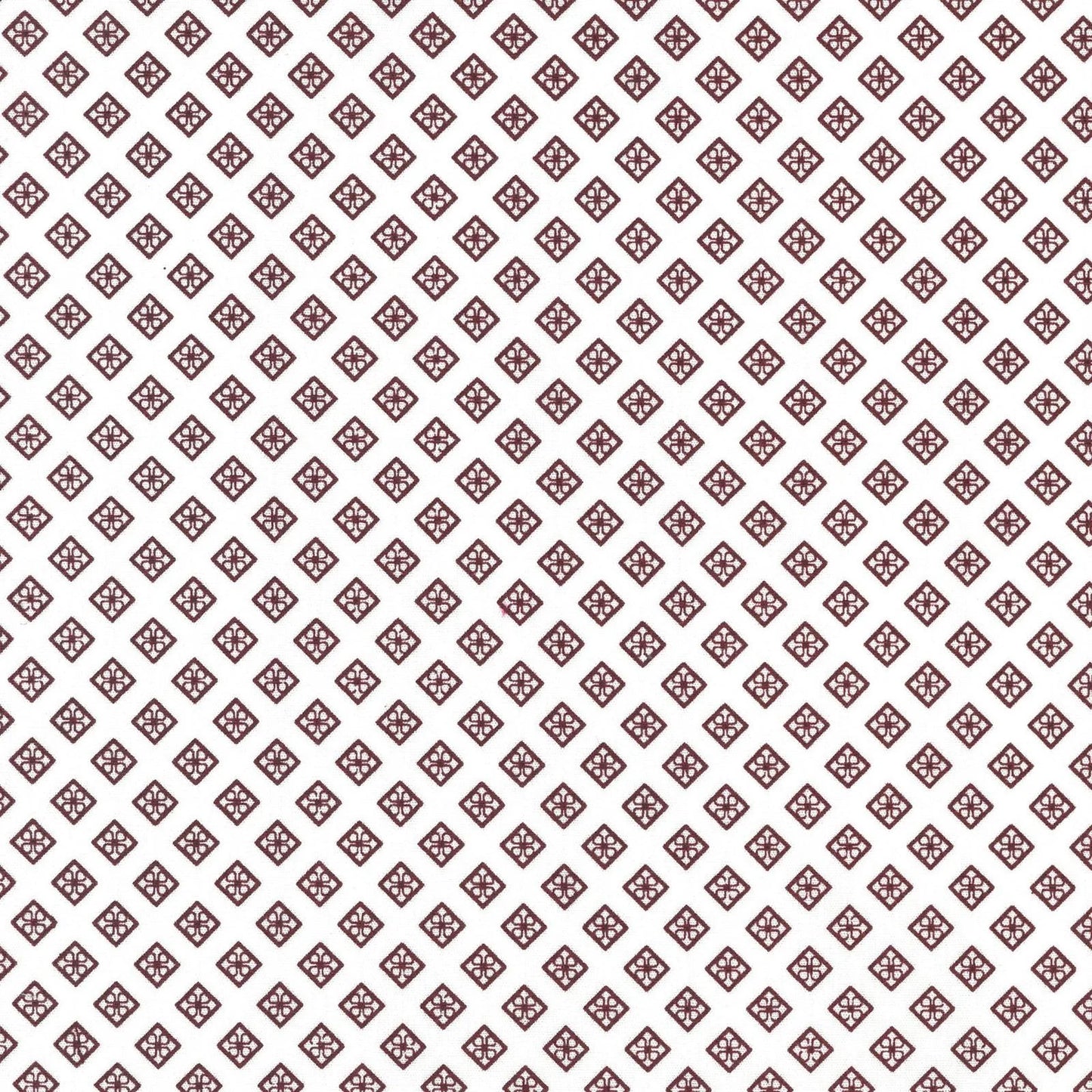 Wrangler Men's Geometric Print Long Sleeve Western Shirt - White/Burgundy