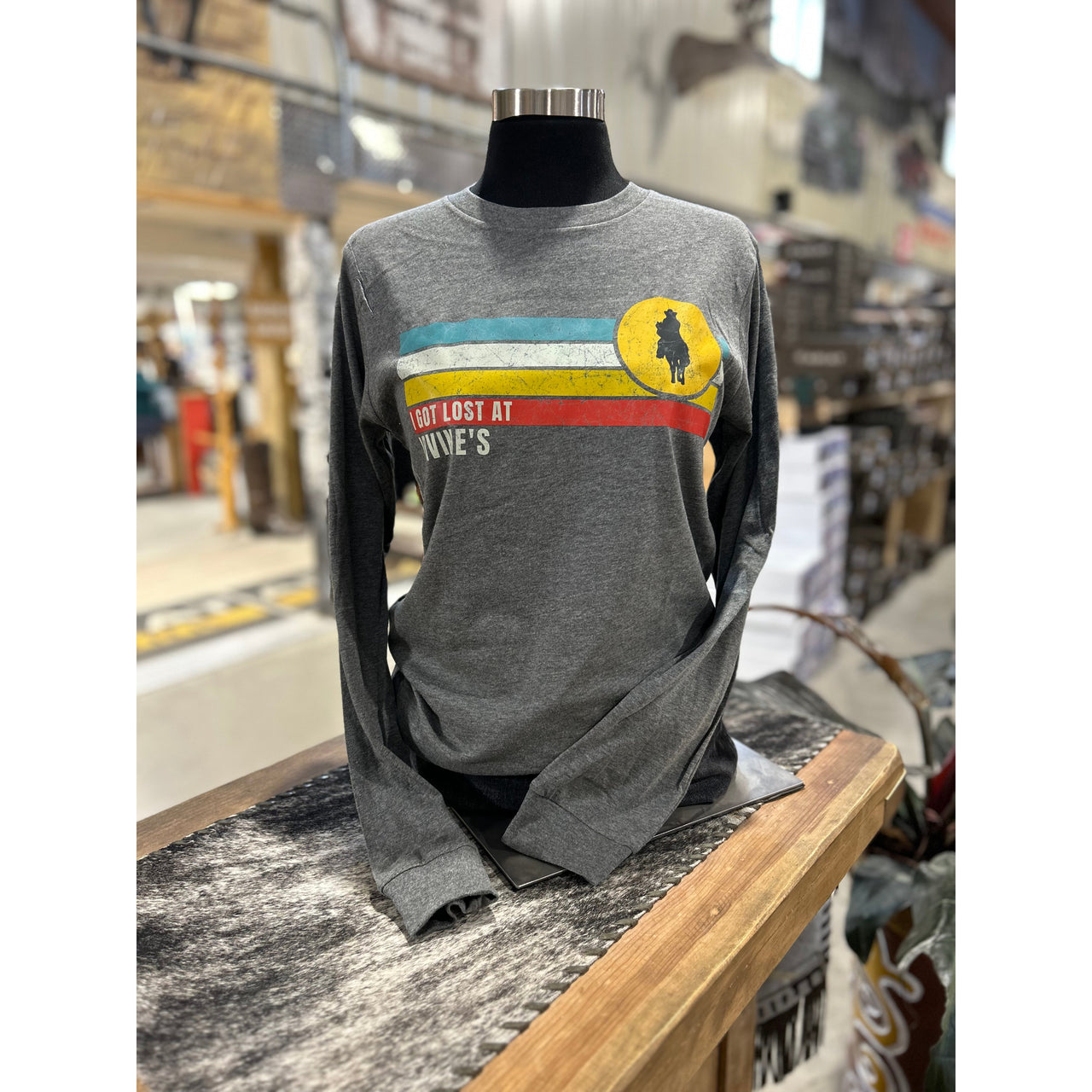 Irvine Unisex Long Sleeve "I Got Lost" T-Shirt - Deep Heather