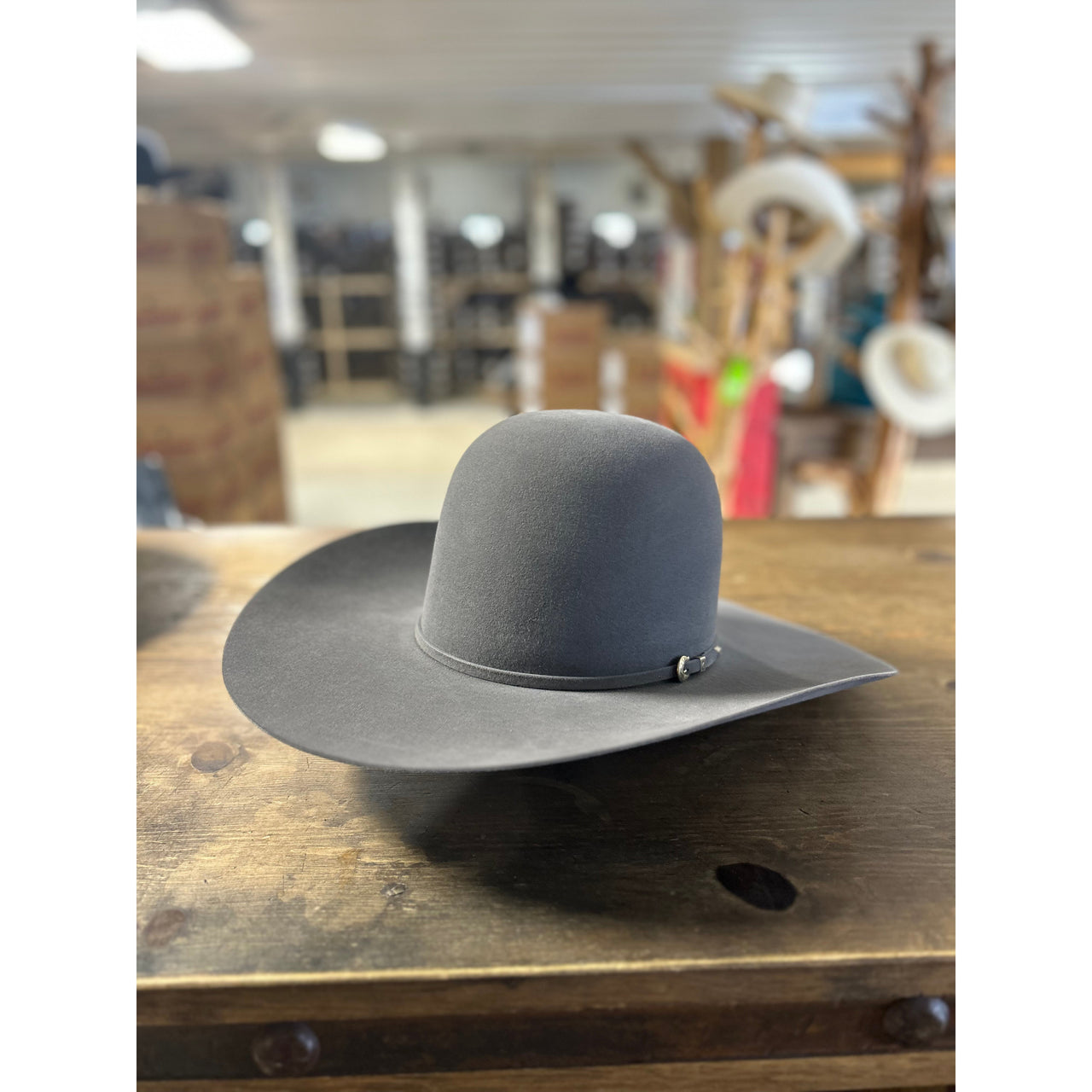 Rodeo King 10X Open Crown Felt Western Hat - Slate