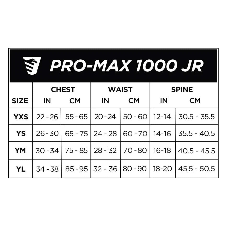Phoenix Rodeo Pro-Max 1000 Jr. Vest - Black