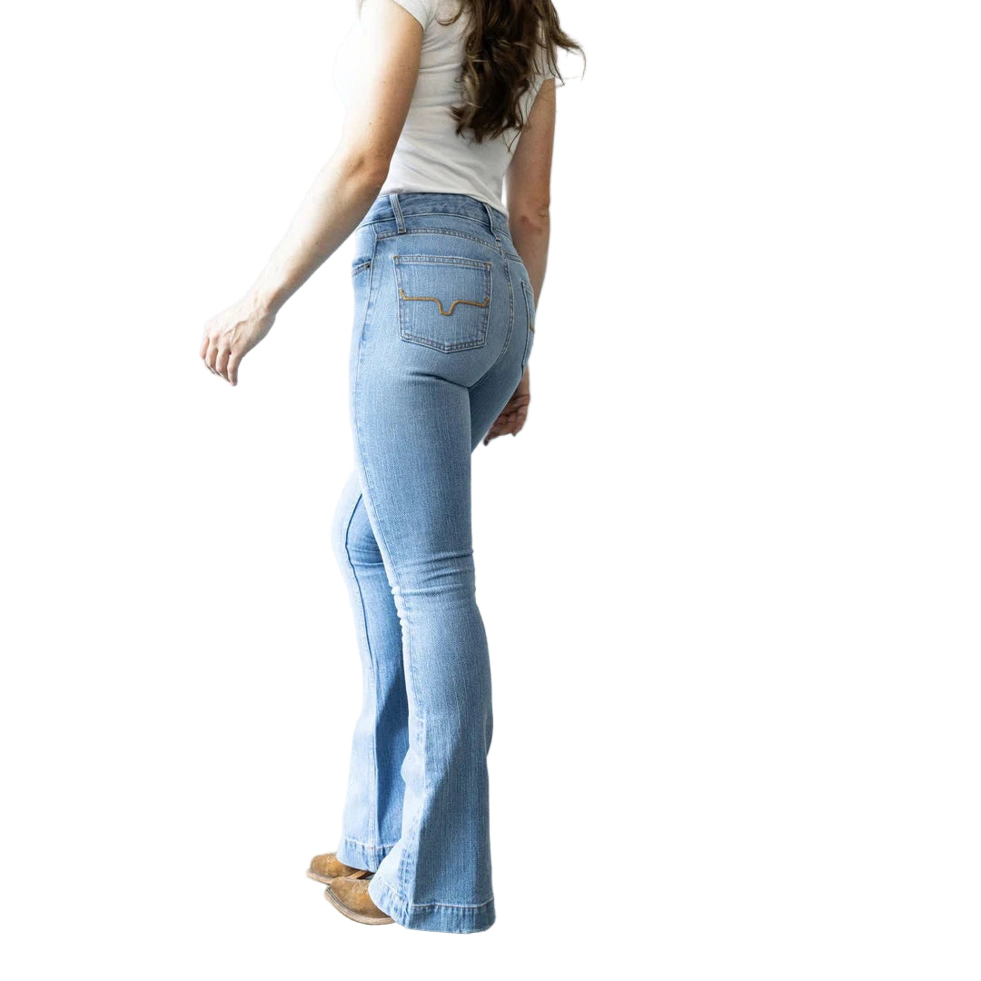 Kimes Women's Jennifer Ultra High Rise Flare Jeans - Light Wash - Irvine Tack & Western Wear
