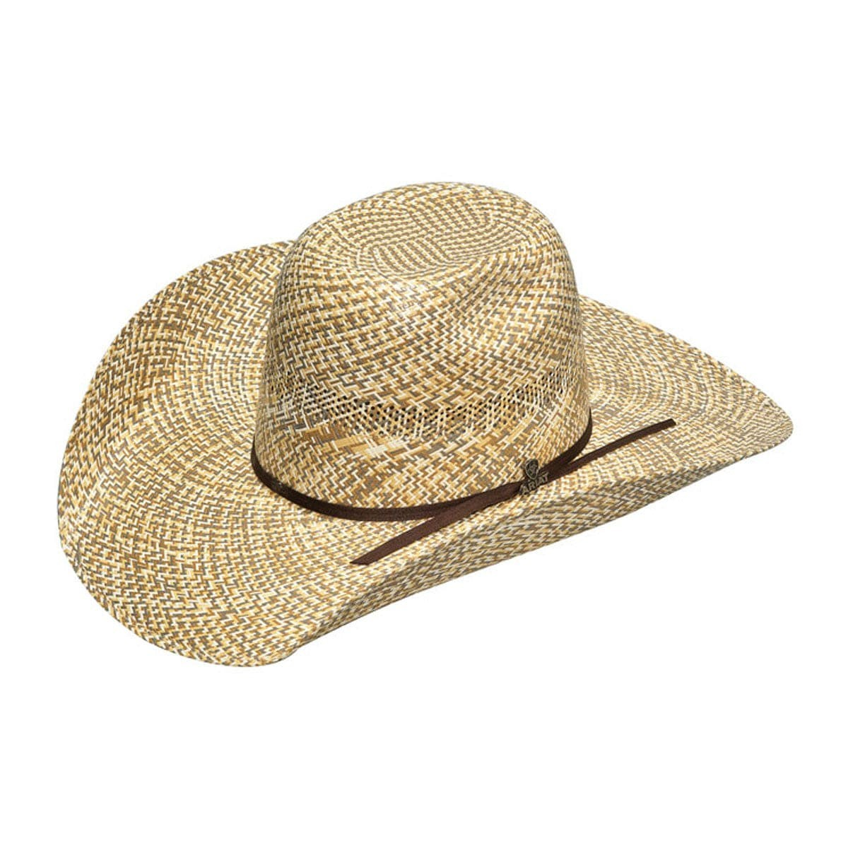 Ariat 20X Shantung Punchy Western Hat - 2-Cord Chocolate Band
