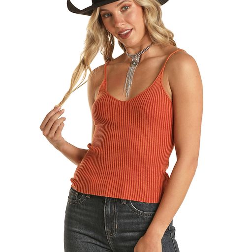 Rock & Roll Women's Rib Knit Cami Top