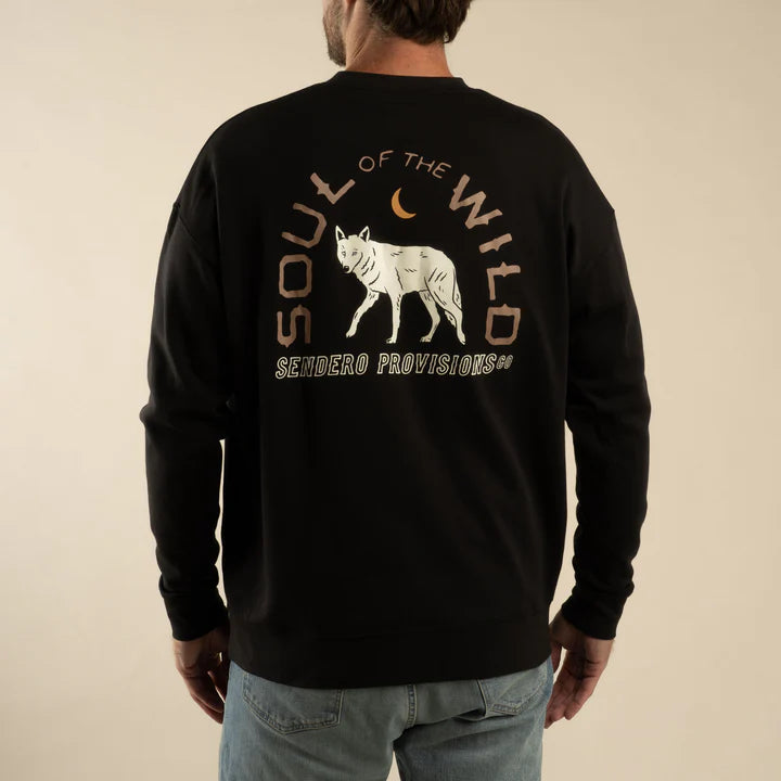 Sendero Men's Solitario Long Sleeve Sweatshirt - Black
