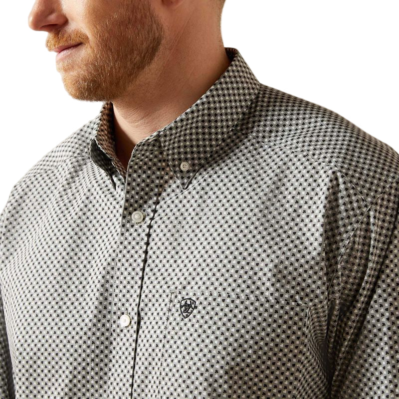 Ariat Men's Tristan Classic Fit Long Sleeve Shirt - Grey