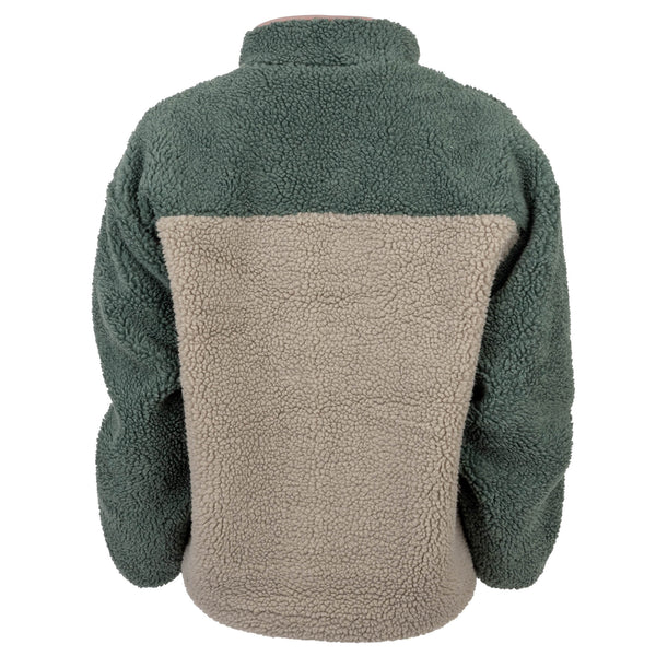 STS Ladies Stella Pullover - Forest Green/Beige
