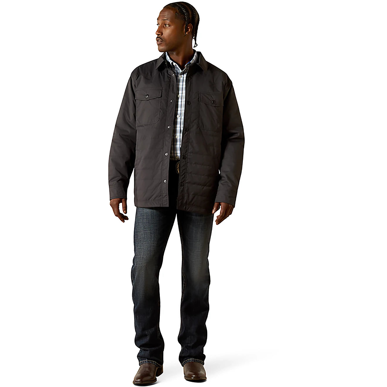 Ariat Men's Quilted Shirt Jacket - Phantom