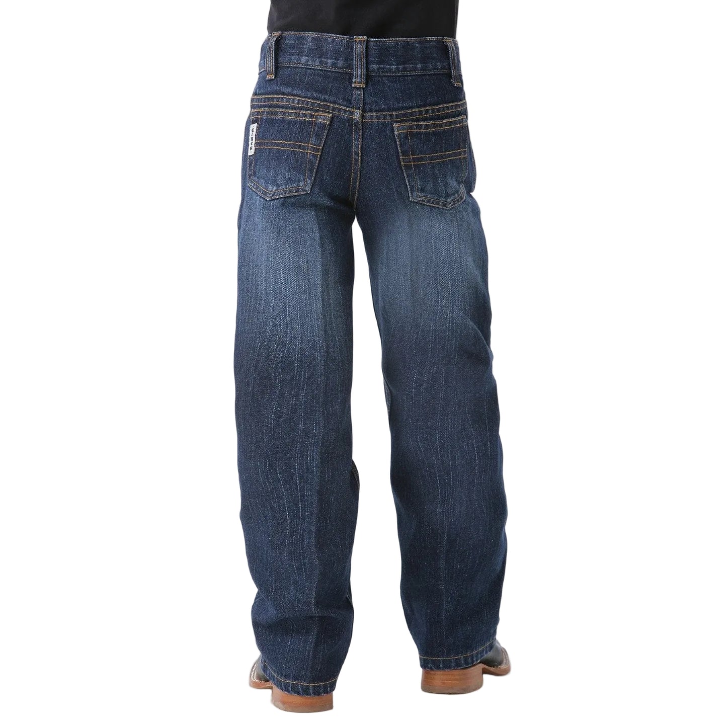 Cinch Little Boy's White Label Relaxed Straight Jeans - Dark Stonewash - Irvine Tack & Western Wear
