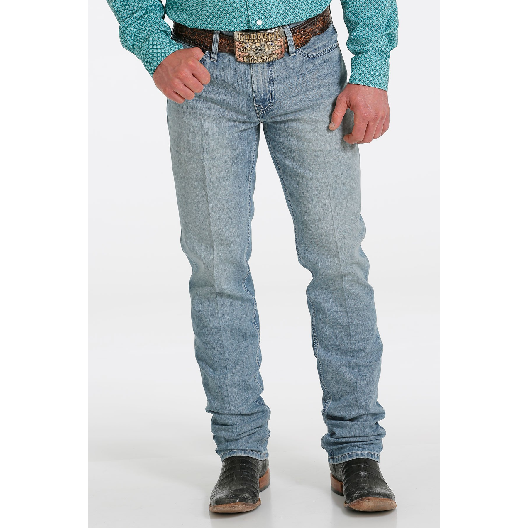 Cinch Men's Ian Slim Fit May Dark Stonewash Jean