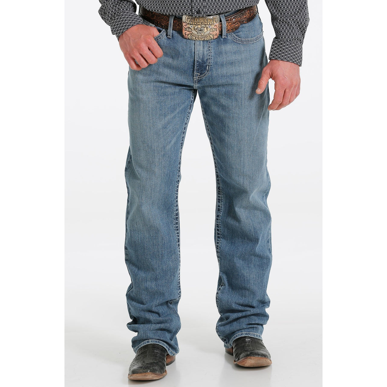 Cinch Men's Relaxed Fit Grant Jeans - Medium Stonewash