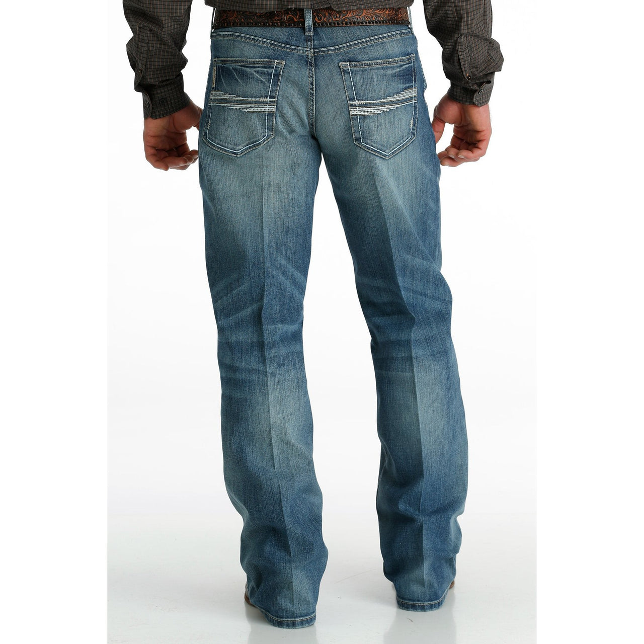 Cinch Men's Grant Relaxed Straight Jeans - Medium Stonewash