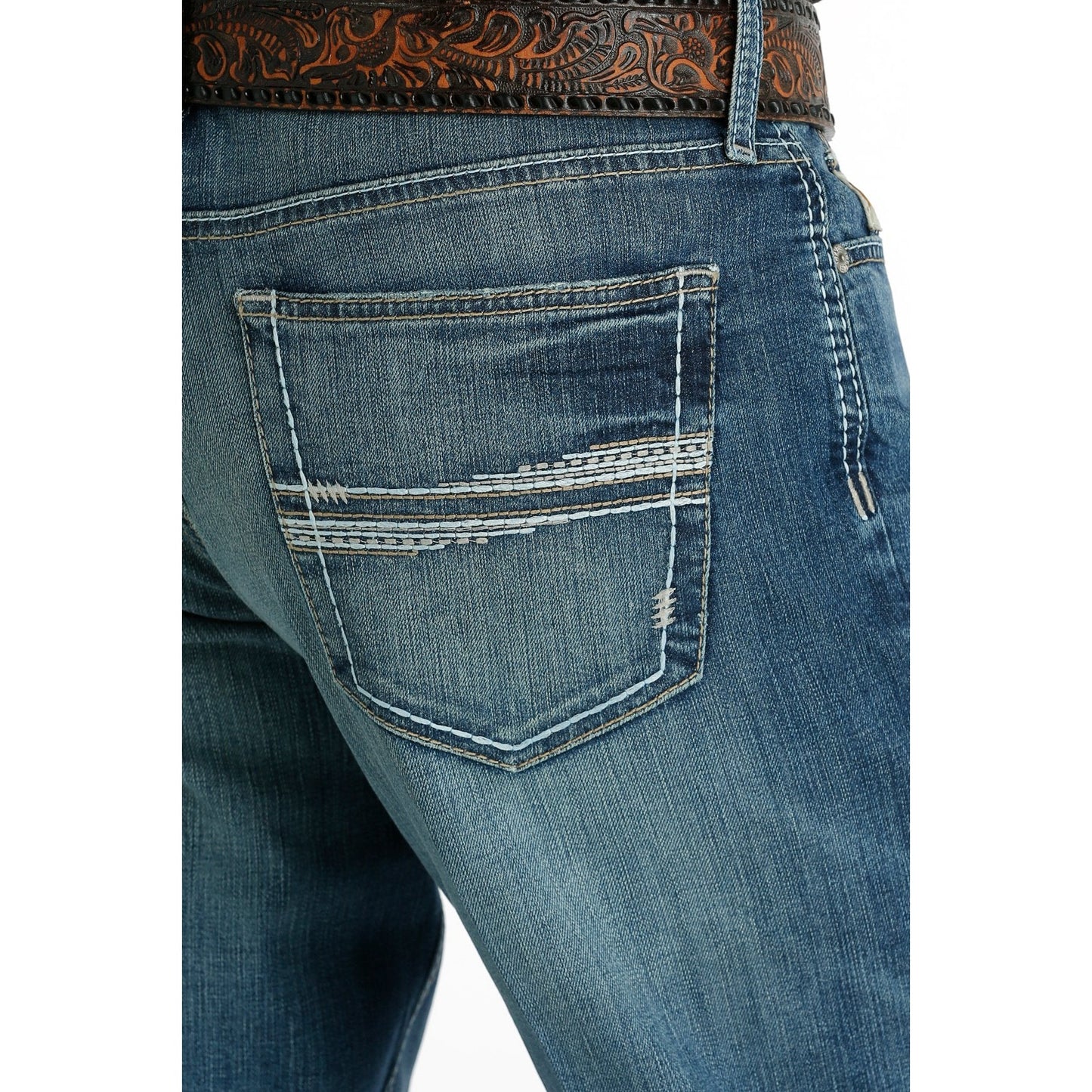 Cinch Men's Grant Relaxed Straight Jeans - Medium Stonewash