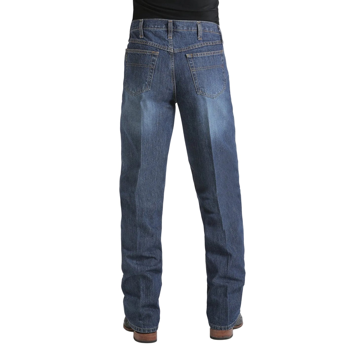 Cinch Men's Black Label Loose Slightly Tapered Jeans - Dark Stonewash - Irvine Tack & Western Wear