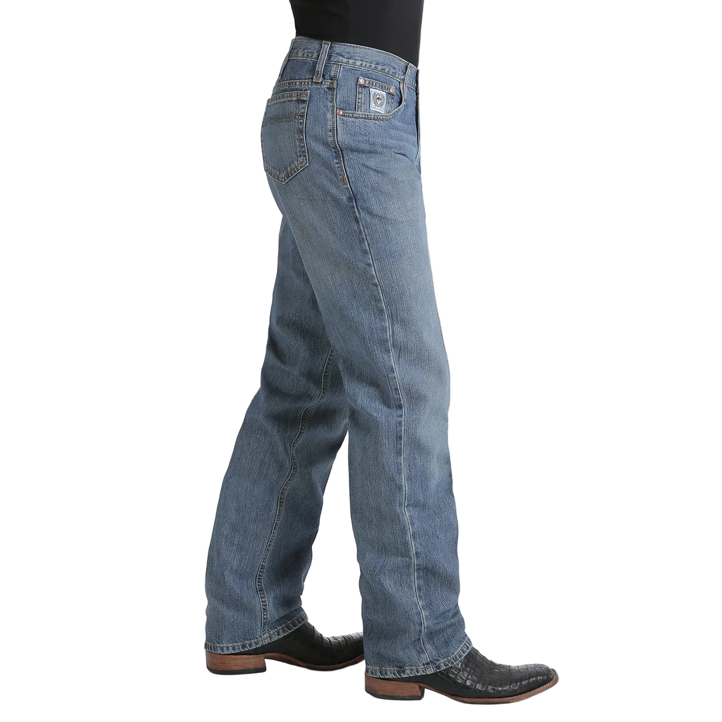 Cinch Men's Relaxed Fit White Label Jeans - Medium Stonewash - Irvine Tack & Western Wear