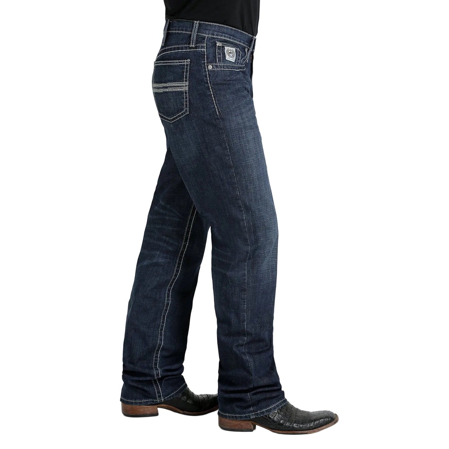 Cinch Men's White Label Performance Relaxed Straight Jeans - Dark Stonewash - Irvine Tack & Western Wear