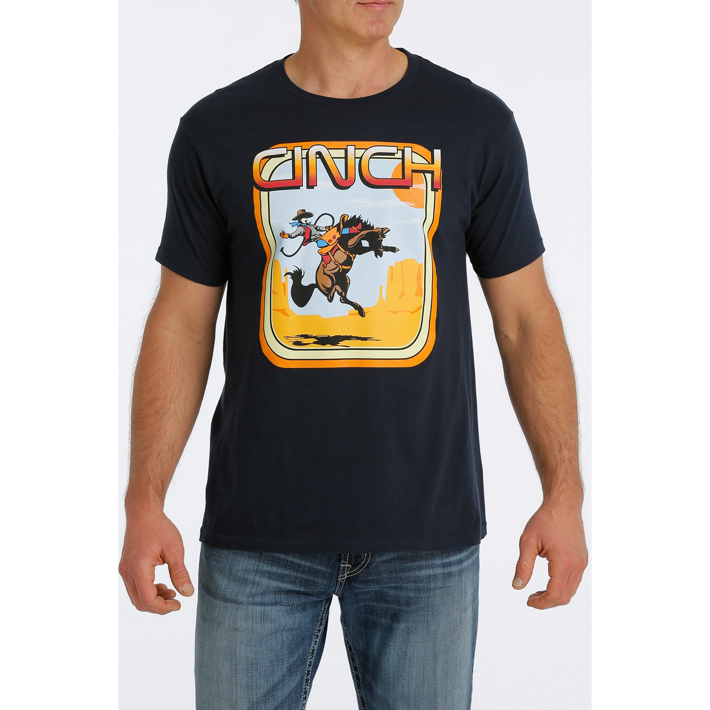 Cinch Men's Cinch Bronc Tee - Navy