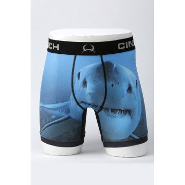 Cinch Men's 6" Jaws Boxer Briefs - Blue