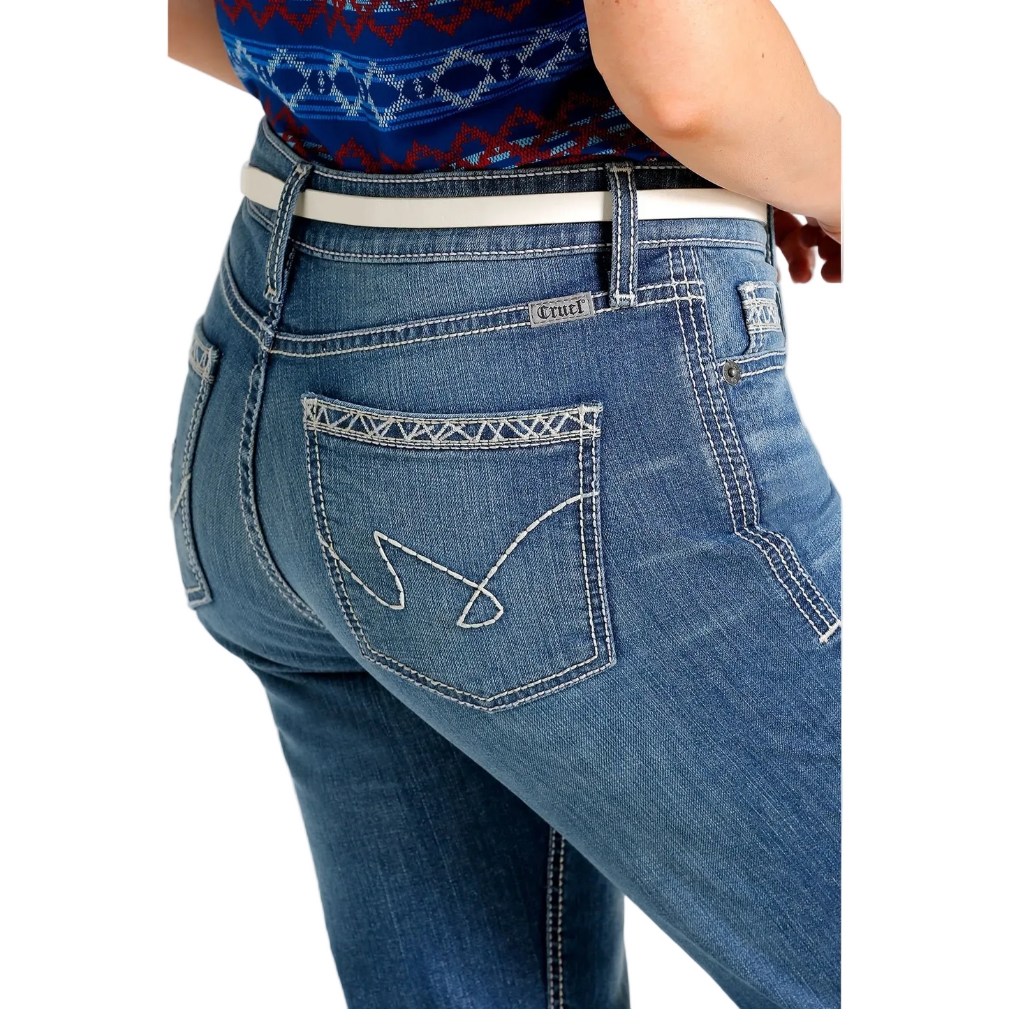 Cruel Women's Hayley Trouser Jeans - Medium Stonewash - Irvine Tack & Western Wear