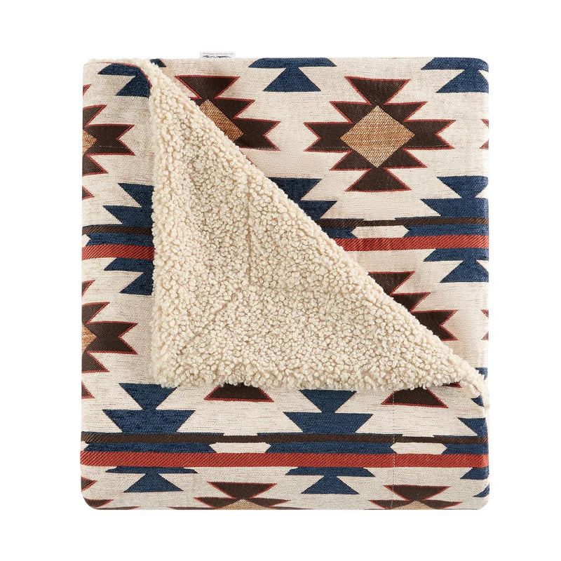 HiEnd Accents Mariella Chenille Teddy Backed Throw