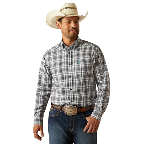 Ariat Men's Long Sleeve Pro Series Willie Classic Fit Shirt- Black