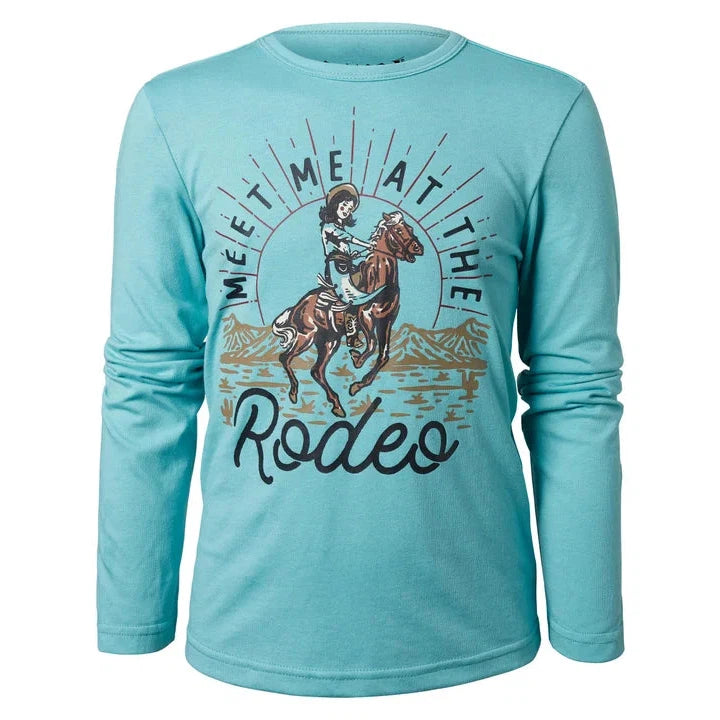 Cruel Girl Girl's Long Sleeve Graphic T-Shirt - Turquise