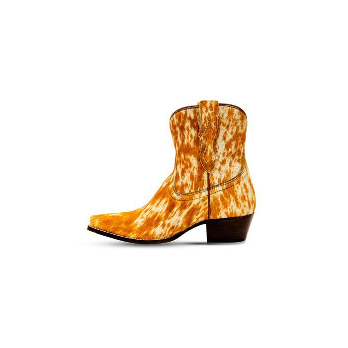 Myra Cowdie Western Hairon Leather Booties