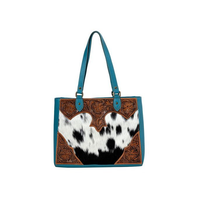 Delilah's cow print discount bag