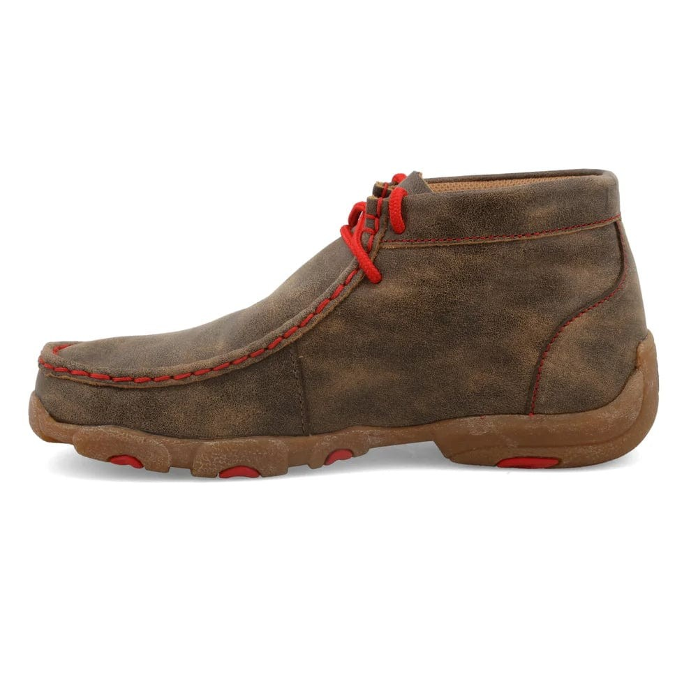 Twisted X Youth Chukka Driving Moc - Bomber/Red