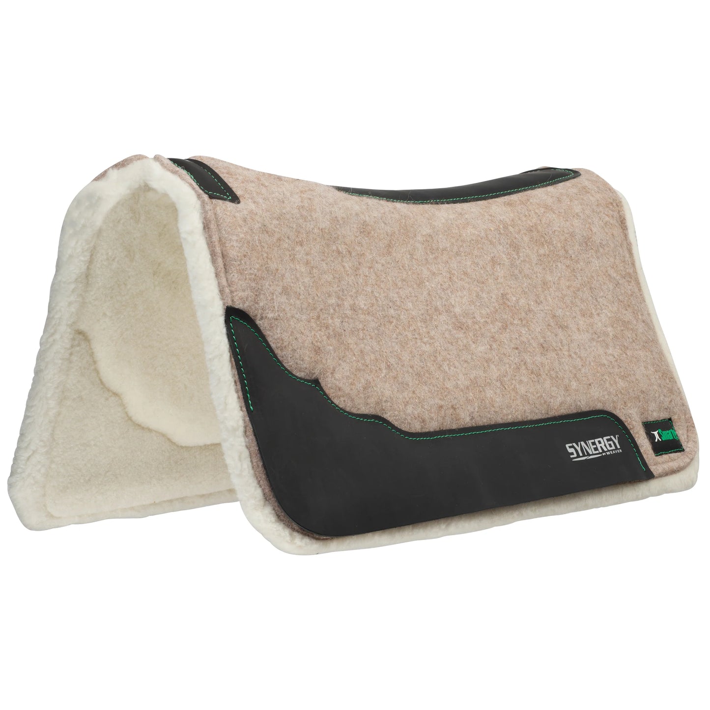 Weaver Synergy Contoured Wool Blend Felt Performance Saddle Pad w/Merino Fleece Liner - 32x32