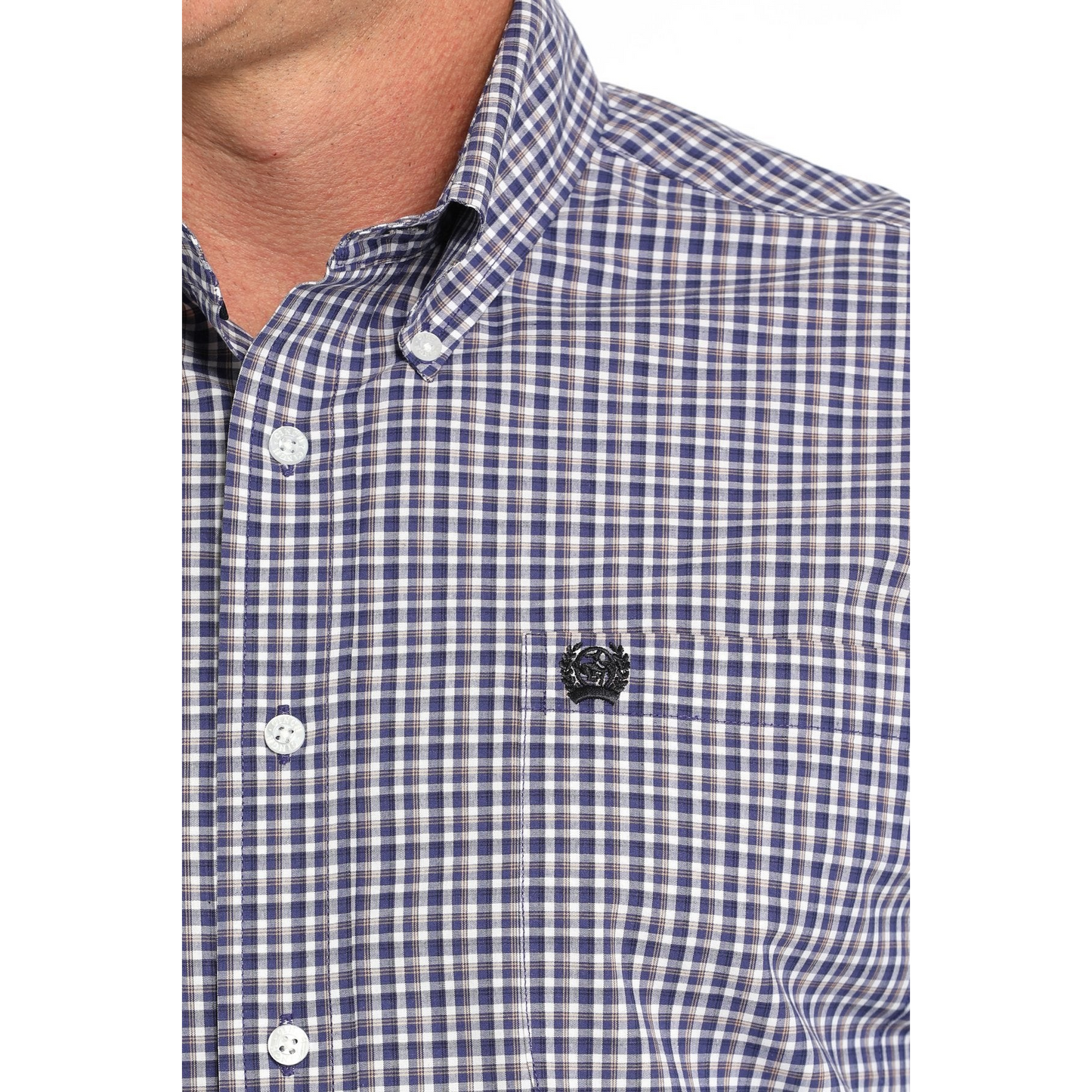 Cinch Men's Plaid Long Sleeve Shirt - Purple