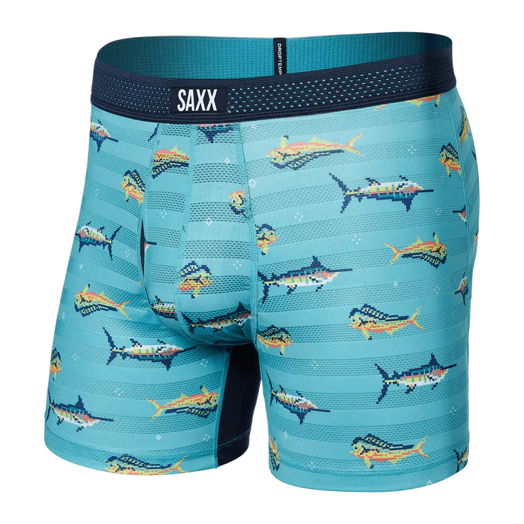 Saxx Men's DropTemp Cooling Mesh Boxer Briefs