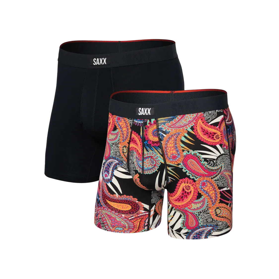 Saxx Men's Vibe Xtra Soft Comfort Boxer Brief 6" (2 Pack)