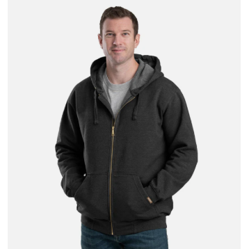 Berne Men's Heritage Full-Zip Hooded Sweatshirt