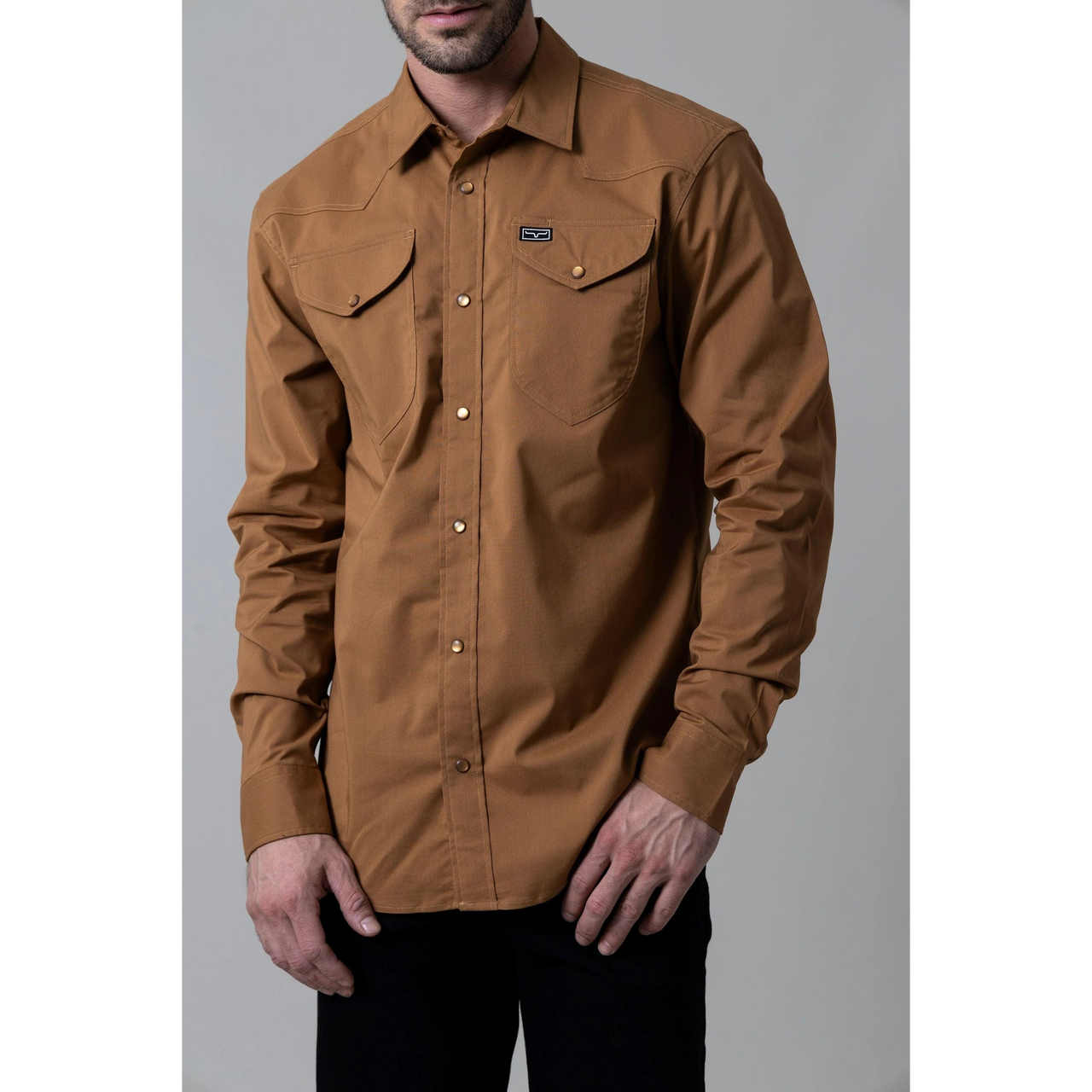 Kimes Men's Blackout Long Sleeve Dress Shirt - Assorted Colours