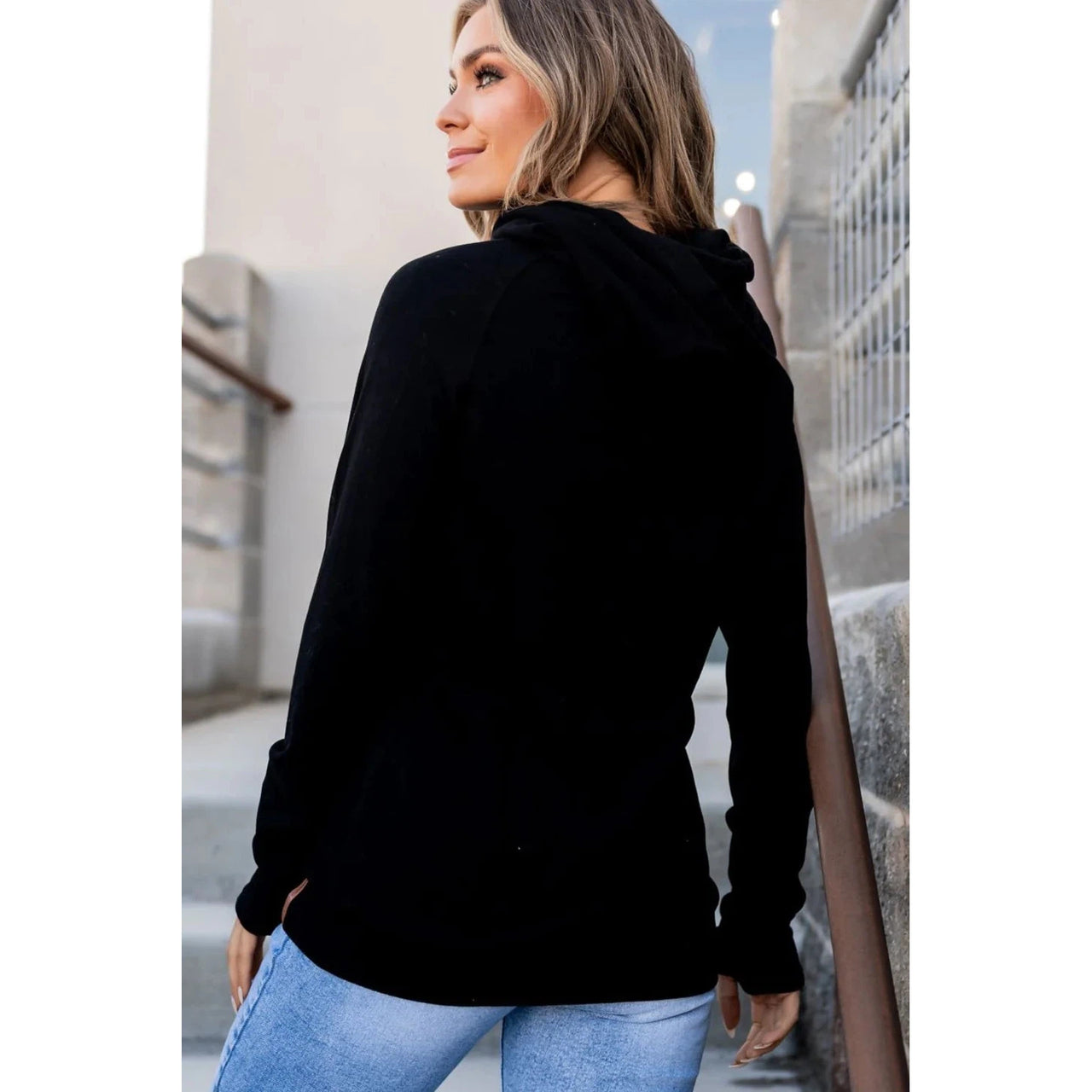 Ampersand Women's Poppy Seed Performance Fleece Double Hood Sweatshirt - Assorted Colours