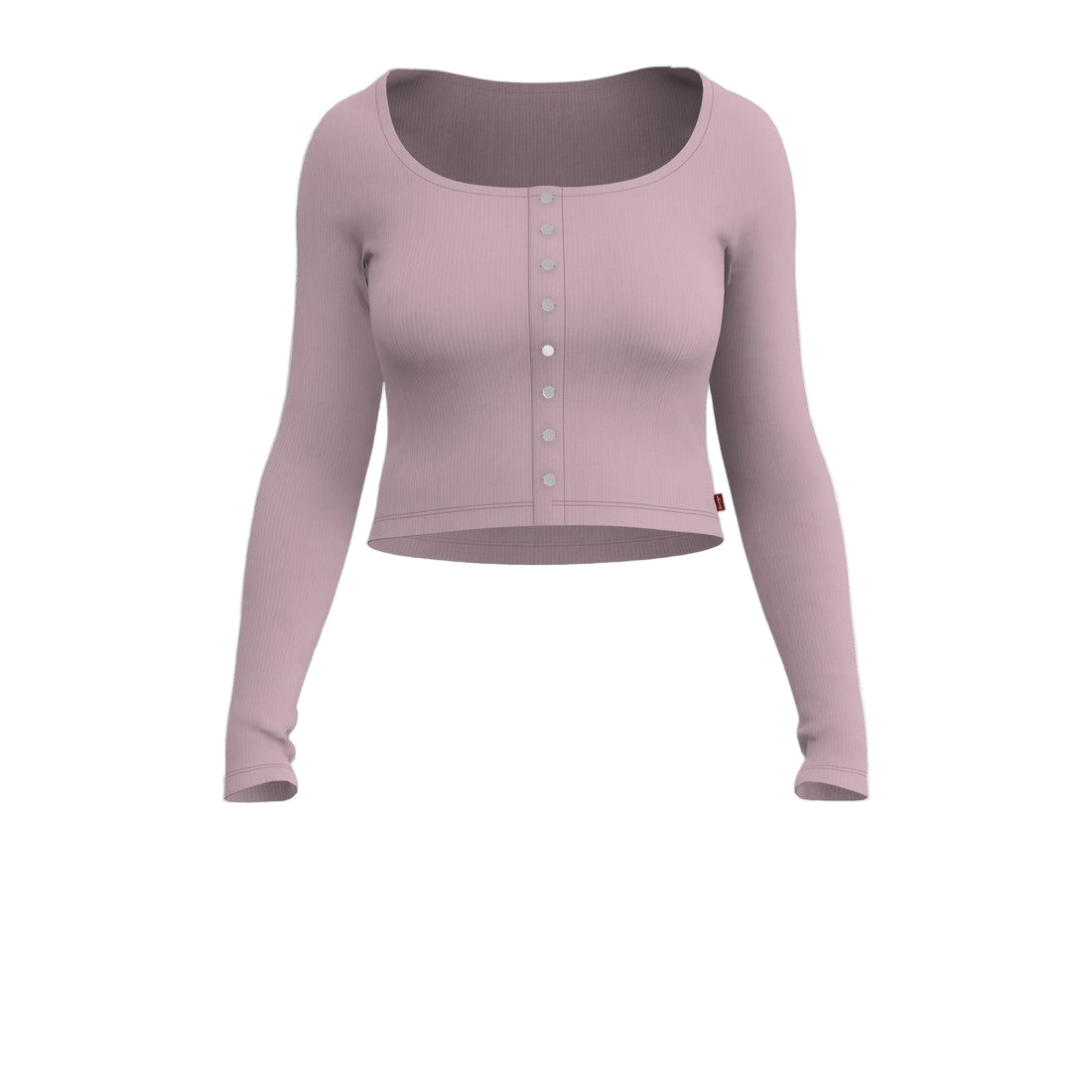 Levi Women's Long Sleeve Britt Snap Front Top - Keepsake Lilac