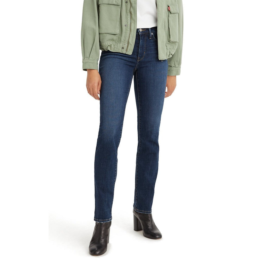 Levi Women's 314 Shaping Straight Jeans - Lapis Loft (Dark Wash)