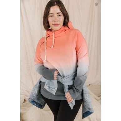 Ampersand Women's Double Hood Sweatshirt  Chasing Sunset