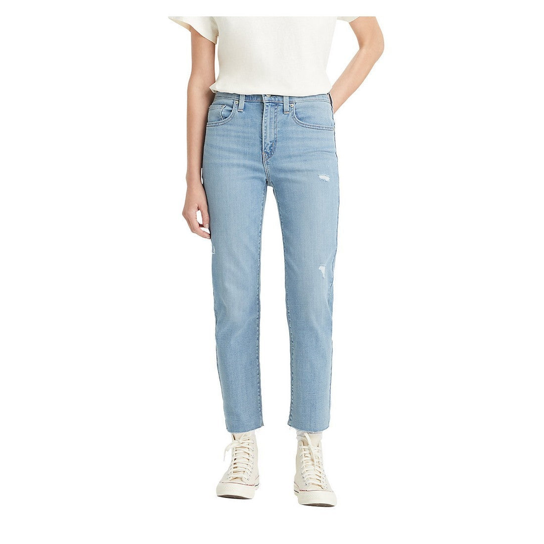 Levi Women's 724 High Rise Straight Cropped Jeans - Firefly Brite