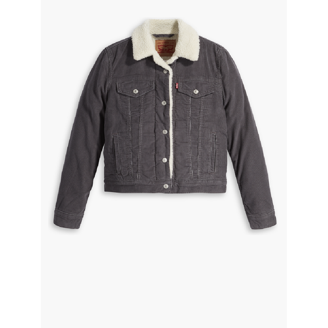 Levi Women's Original Sherpa Trucker Jacket - Blackened Pearl
