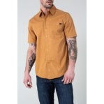 Kimes Men's Cisco Dress Short Sleeve Shirt - Brown