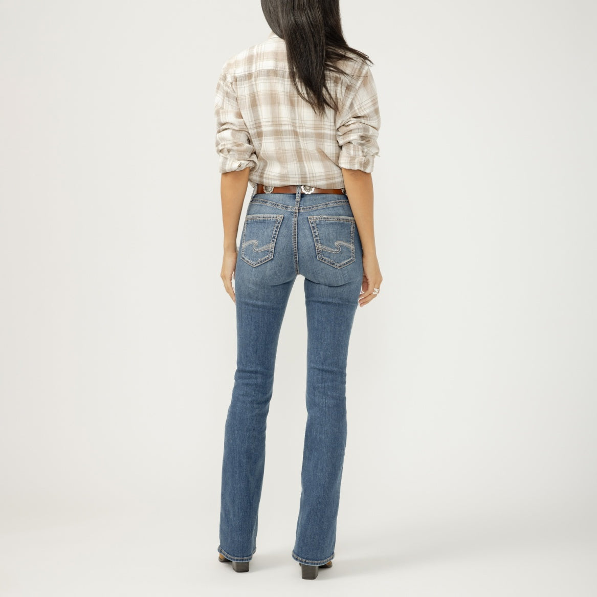 Silver Women's Avery High Rise Boot Cut Jeans- Paloma