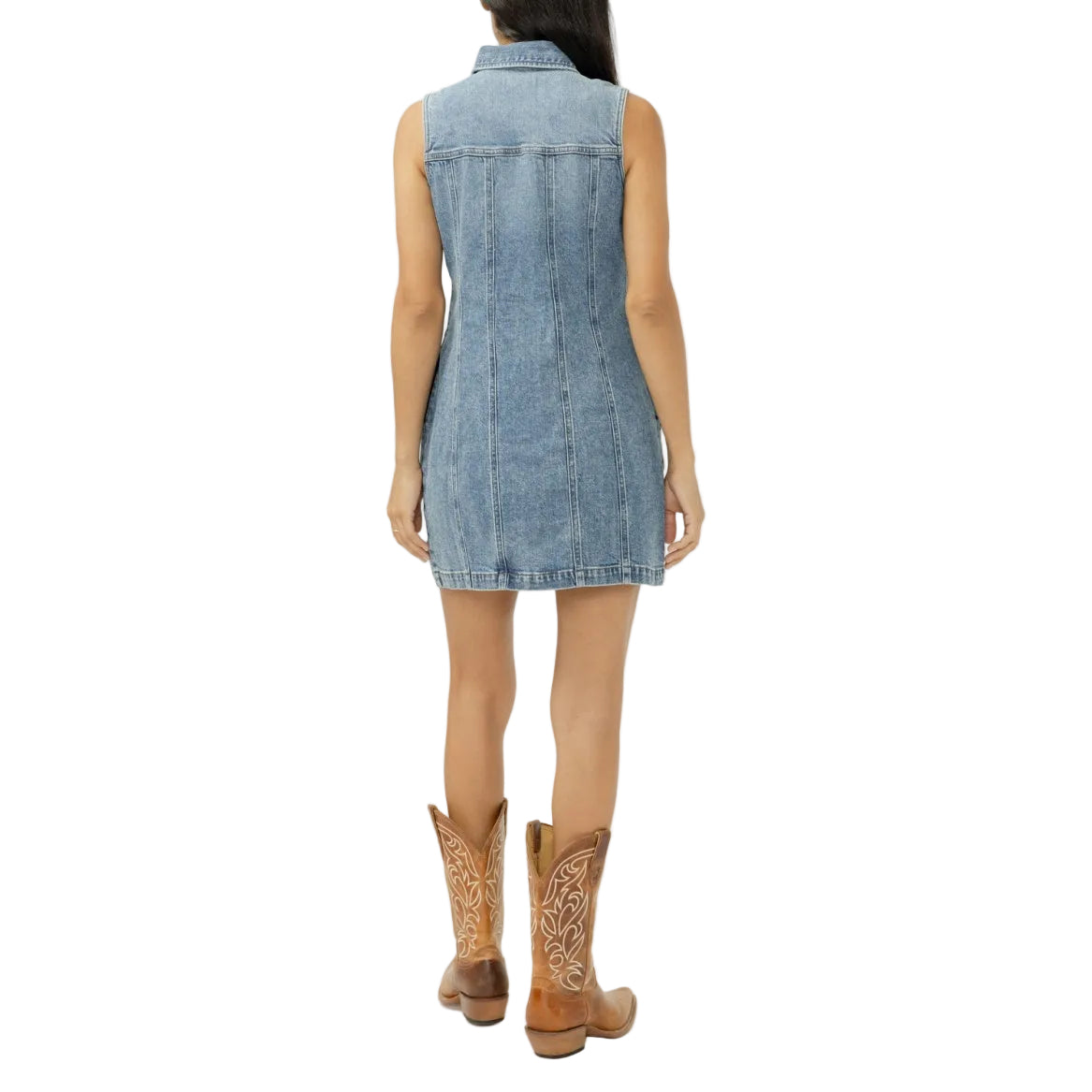 Silver Women's 90s Mini Dress- Medium Indigo Wash