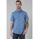 Kimes Men's Cisco Dress Short Sleeve Shirt - Blue