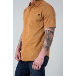 Kimes Men's Cisco Dress Short Sleeve Shirt - Brown