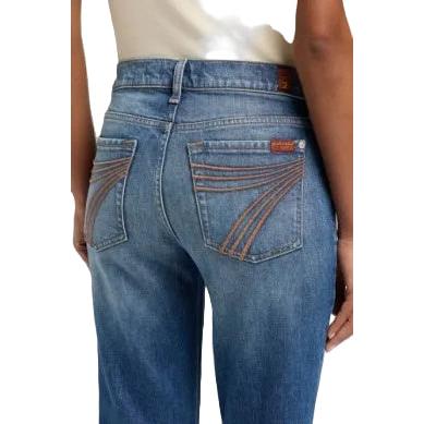 7 For All Man Kind Women's Dojo Jeans - Blue Core