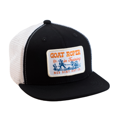 RDHC Youth Goat Roper Mesh Snapback Cap - Black/White